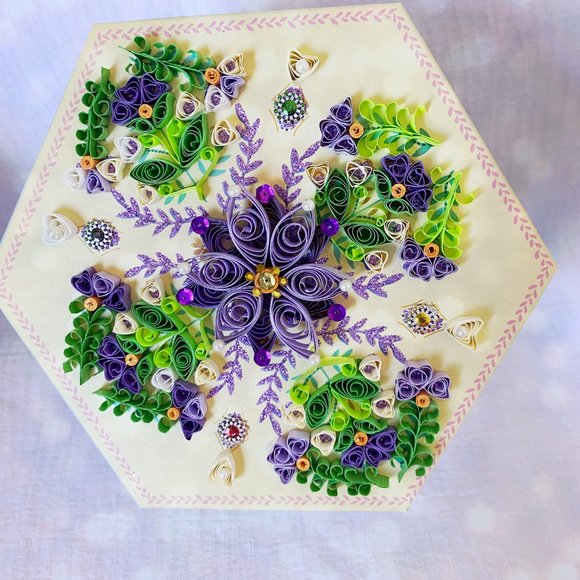 Quilling shiny box - Picture 3 of 4